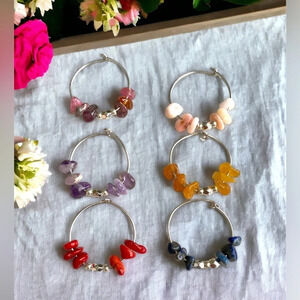 124 Crystal Wine Glass Charms (set of 6)